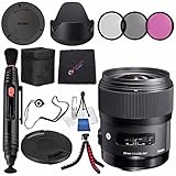 Sigma 35 mm f / 1.4 DG HSM Artレンズfor Canon DSLRカメラ# 340101 + 67 mm 3 Pieceフィルタキット+レンズペンクリーナー+マイクロファイバークリーニングクロス+柔軟な三脚バンドル(インターナショナルモデル保証なし