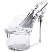 Fabulicious クリアミュール 高ヒール Amazon | [Chuguang] 厚底クリアミュール サンダル レディース