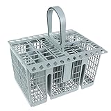 spares2go 8コンパートメントカトラリーケージBasket for Ariston食器洗い機グレー