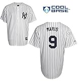 Roger Maris新しいYork Yankees # 9 MLBメンズCool Base Cooperstownコレクションピンストライプジャージ( XLサイズ)