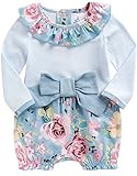 [Vaenait Baby]100%綿ベビー服女の子ロンパース肌着ボディスーツカバーオールAshley Blue S