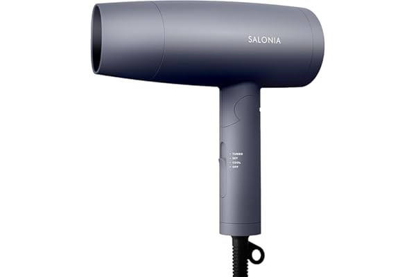Salonia SL-013AGR Speedy Ion Hair Dryer, Large Airflow, Quick Drying, Lightweight, Negative Ion, Gray, Amazon.co.jp Exclusive