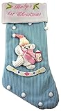 Pms 38cm Babies 1st Christmas Stocking - Baby Boy (pm74) by Pms