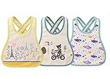 ベビー バッククロス スタイ 防水仕様 綿100％ オシャレな ３枚セット（ 男女兼用 ） (A)