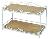 小物収納 2段ラック ( ホワイト / ナチュラル ) G-4570N