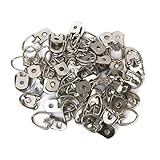 ultnice三角形Hangers Large Dリング画像ハンガー1つ穴ネジで50個(シルバー)
