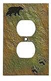 Big Sky Carvers 30170438 Bear and Tracks Outlet Cover [並行輸入品]