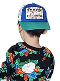 (トヨベイ)Toyobuy キッズ 男の子 女の子 星柄 メッシュ 野球帽 ベースボールキャップ カジュアルキャップ 子供 ベビー 帽子 日よけ お出かけ 通学 遠足（緑・48cm）