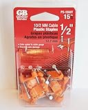 Gardner Bender NM 1 / 2 "ケーブルプラスチックStaples QTY 15オレンジps-1550t