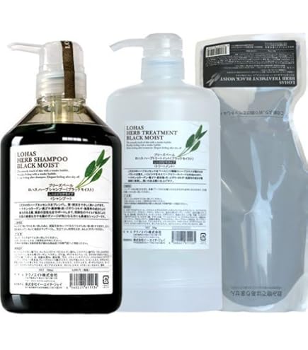 Amazon | テクノエイト ロハス ハーブシャンプー ブラックモイスト