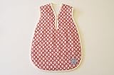bebe couture(ベベクチュールベビー用品専門店)日本製スリーパーレッド花柄・コットン100％