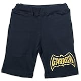 《初夏盛夏対応》 GARACH(ギャラッチ) 針抜きフライススパン英字ロゴ刺繍ハーフパンツ 120cm/Bk NO.AH-1622204