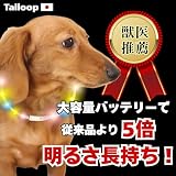 Tailoop [獣医師推薦] 光る首輪 [一度の充電で30時間使える] 犬 散歩 ライト 小型犬 大型犬 サイズ調節可能 （虹色,70cm）