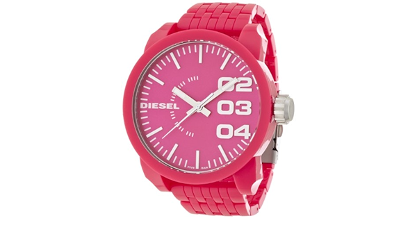 Amazon ディーゼル Diesel 腕時計 Timeframes ピンクダイアル ピンクプラスティックベルト Dz1573 正規輸入品 メンズ腕時計 腕時計 通販