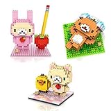 GRHOSE LOZ RilakKuma Set Pack of 3 Diamond Nanoblock Educational Toy 860pcs [並行輸入品]
