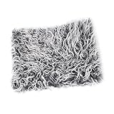 【ノーブランド品】 赤ちゃん　フェイクファー　ブランケット　バスケット　毛布　写真撮影　小道具　快適　全4色 - ダークブルー