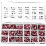 Oリング品揃えHNBRラバーレッドR134a R12 Oリングシールキット自動車用エアコンA/Cエアコンシステム