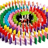 120pcs Authentic Basswood標準木製子供ドミノブロックセット12色Racing教育玩具ゲームクリスマス、感謝祭ギフトfor Children