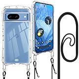 Google Pixel 8a 用の ケース ショルダー ストラップ Google Pixel8a 用の カバー 斜めかけ 肩掛け 首掛け クリア 韓国 ピクセル 8a スマホケース 全透明