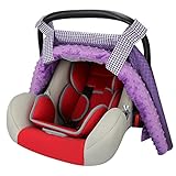 Car Seat Covers for Girls by Rench Babies-Multi-use Baby Car Seat Canopy, Stroller Blanket, Shopping