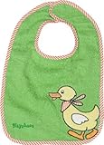 Playshoes 28 x 27cm Baby Bib Duck (Green) by Playshoes