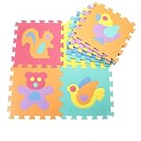 子供用漫画の這い上がりマット、ベッドルームフォームクライミングマット、ホームフォームパッド30 * 30 * 1.0cm (Color : Animal models)