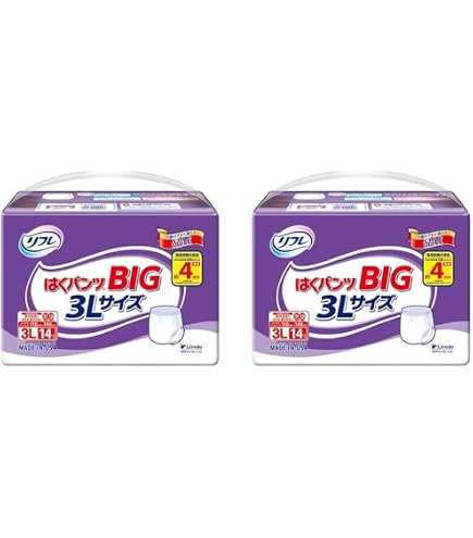 Amazon.co.jp: リフレ はくパンツ BIG 3Lサイズ 14枚入 リブドゥ