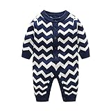 エルフ ベビー(Fairy Baby)ベビー服 アウター 防寒着ロンパース ジャンプスーツ 秋冬 80 紺色