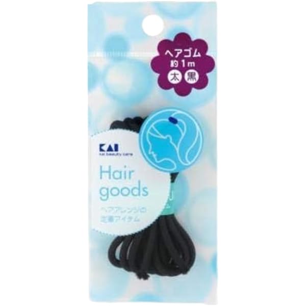 4901601281163 【360個入】 HA3019 H／G ヘアゴム 太 茶 約1m抗菌