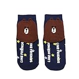 LINE FRIENDS ソックス LF16 ブラウン