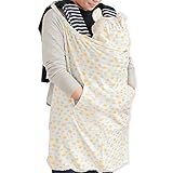 KIDSMIO(キッズミオ) 春夏用 からふるドット柄 UVカット マルチケープ イエロー系 FREE