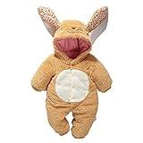 エルフ ベビー(Fairy Baby)ベビーロンパース 着ぐるみ 防寒着 前開きフード付き 可愛いうさぎ 73cm