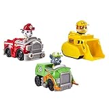 Paw Patrol - Rescue Racers 3pk Vehicle Set Marshal Rubble, Rocky [並行輸入品]