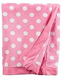 Carter's Baby Girls Plush Blanket Supersoft with Satin Trim 40 x 30 Polka Dot [並行輸入品]