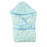 Sealive Blue Pink Hoodie Cotton Infant Sleep Sack Costume Newborn Swaddling Blanket Baby Shower Wrap
