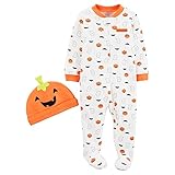 Just One You by Carter's Baby Pumpkin Sleep N' Play and Hat Set (6 Months) [並行輸入品]