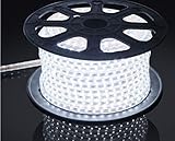COLINKIND 110-120 V Ac 66ft Flexible LED Strip Lightswhite 5050 SMD Leds 720lm/m Waterproof Ip65 Acc