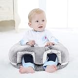 Tippy Tots ベビーチェアクッションBabyChair For Sitting Up - 100% Cotton, Grey, Easy-To-Clean Cushion (並行輸入品)