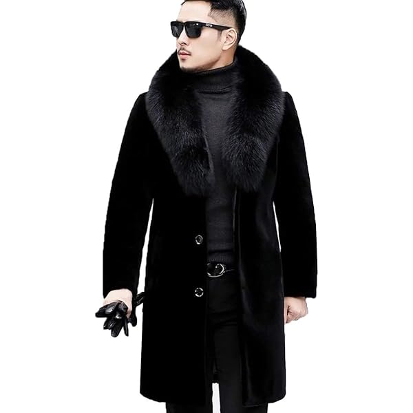 Amazon.co.jp: [JINPIN] コート メンズ ロングコート ファーコート