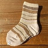 ムーラコトン ボーダー柄 ソックス ベビーソックス 11-12cm 15ベージュ