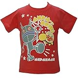 【本体綿100％】2017年 夏物 アンパンマン 天竺 光るＹＯ ダダンダン 半袖Ｔシャツ Anpanman レッド◇90cm