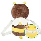 SMT 赤ちゃん ごっつん防止 やわらかリュック チェストストラップ付き ミツバチ (ブラウン)