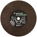Walter Chopcut Performance Cutoff Wheel, Type 1, Round Hole, Aluminum Oxide, 14 Diameter, 3/32 Thick
