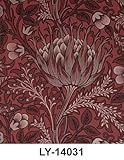輸入壁紙 LY-14031/レッド Artichoke アーティチョーク Morris & Co.(イギリス) ウィリアム・モリス 52cm×10m