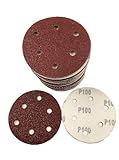 えらべる 16種類 マジック サンド ペーパー ディスク サンダー 用 125mm 100枚 セット (04 ＃１００)