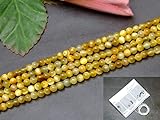 【hinryo】 4mm～18mm AAAAA ゴールド タイガーアイ （ゴールデンタイガーアイ） ホワイト タイガーアイ 1連39cm 通し針、解説書、１mゴム付き 天然石 パワーストーン (4mm g3-2111)