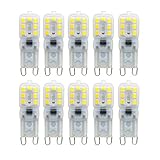 Ruanyi 10PCS Dimmable 4W G9 14LED 2835SMD 300-400 Lm暖かい白いクールな白の装飾的なLEDバイピンのライトAC 110-130V ( 色 : Cool