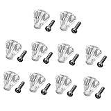 Baoblaze 10個入り　ダイヤモンド形　小柄 取っ手　つまみ　プルハンドル　小さな引き出しノブ 　小さな家具/戸棚/薬箱/キャビネット　約19 X 22mm ねじ付き　