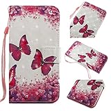 Samsung Galaxy J3 2016 ケース, OMATENTI Samsung Galaxy J3 2016 手帳型ケース, ダイヤモンド クリップ付き 耐衝撃カバー ケース (4-ピンク)