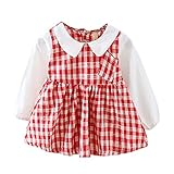 Cutelove　チェックドレス ドレス　プリンセス　ロングスリーブ　長袖　コットン　綿　女の子　ベビー　ガールズ　赤ちゃん　幼児　春　秋　可愛い　素敵　カジュアル　普段着　韓国　チュチュベビー